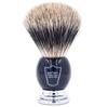 Parker Shaving Dense Foaming Badger Resin Dedicated Stand Barber Razor Brush, (100% Hair/Black Handle), Included, Shaving, Razor, [Item]