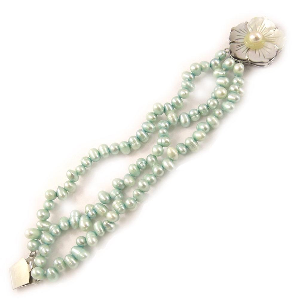 Les Trésors De Lily [C8935] - Bracelet 'Anaïs Biwa' Turquoise