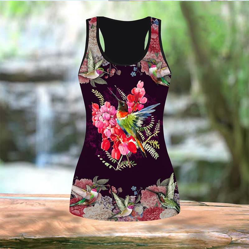 Экипировка для йоги с принтом сороки для женщин, модные леггинсы для тренировок с 3D принтом, спортивные повседневные штаны для фитнеса с высокой талией