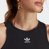 Adidas Оригинальные женские топы Adicolor Essentials Rib Logo Tank Tops Black IB9110