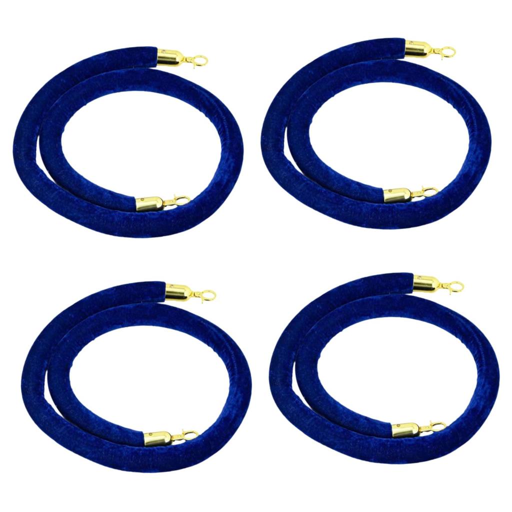 4 шт. бархатный канат для стойки универсальный легкий аксессуар износостойкий стильный барьер безопасности для контроля толпы для VIP-зон