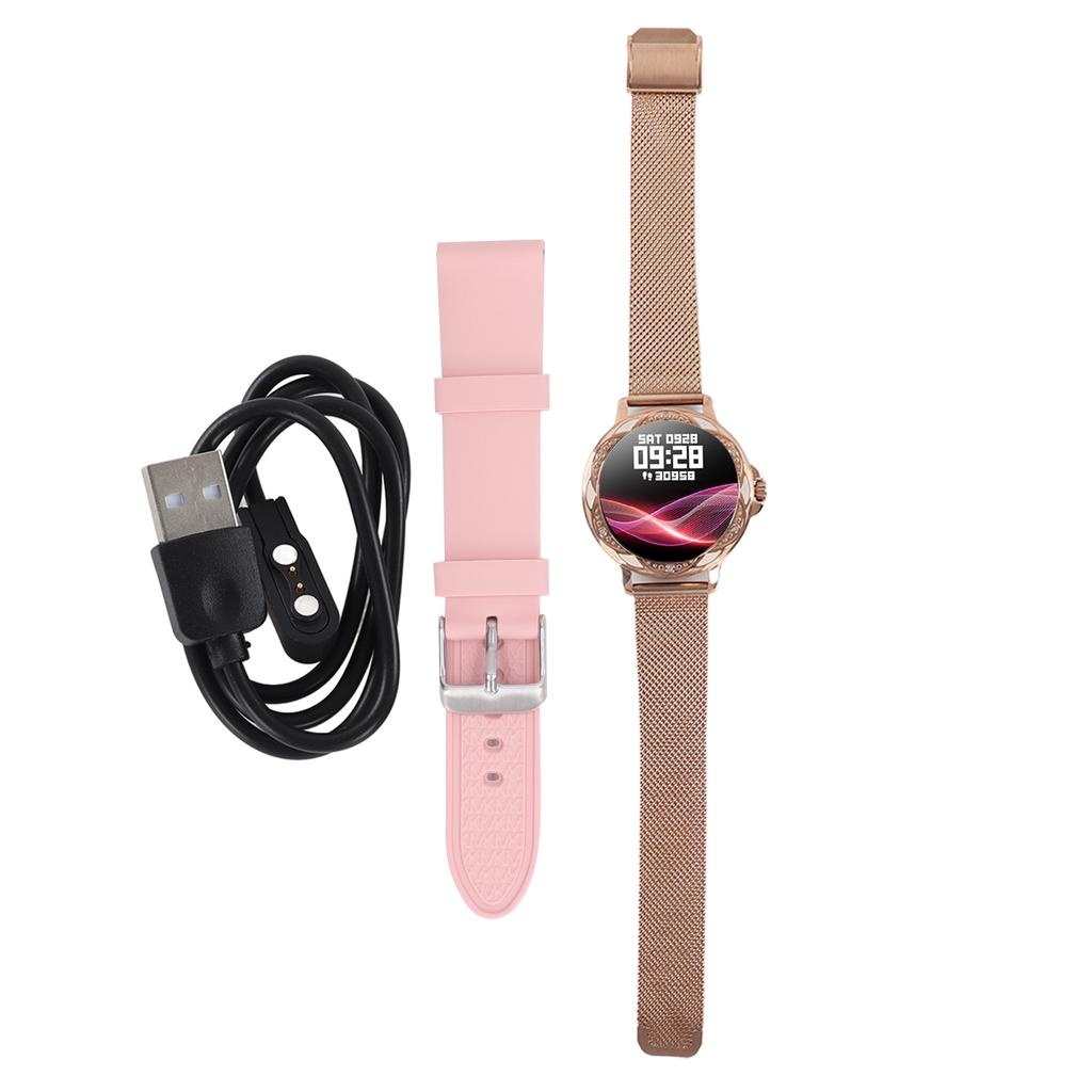 Фитнес-трекер для женщин, 1,2-дюймовый сенсорный экран, мониторинг сна, подсчет калорий, мобильный телефон