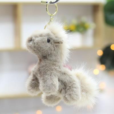 Милая имитация куклы пони, кукла, плюшевая игрушка, талисман года лошади, зодиакальная лошадь, сумка, маленький подвесной брелок