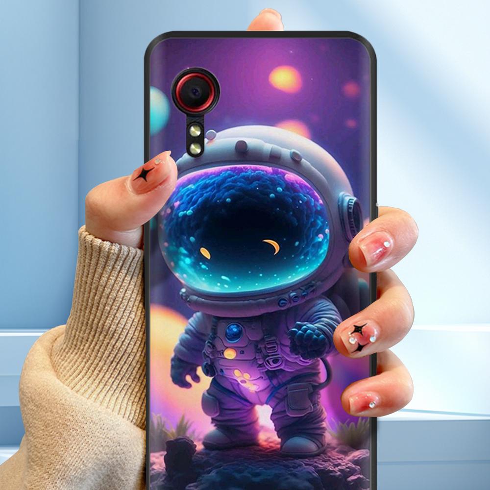 Чехол для Samsung Galaxy Xcover 7 Мягкий Гладкий Жидкий Силикон Мультяшный Корпус Телефона Для Samsung XCover7 Защитные TPU Задние Крышки