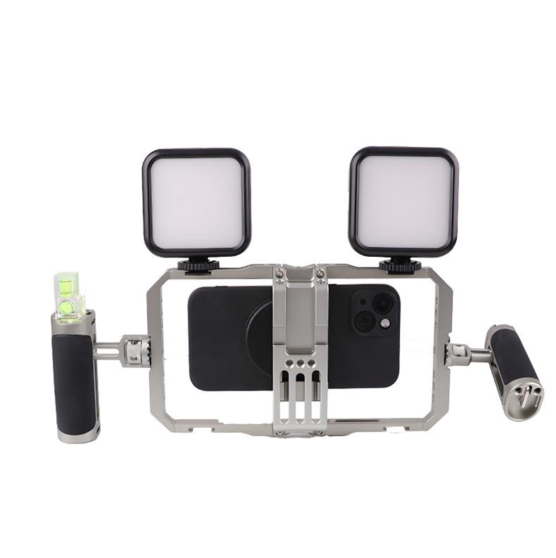 Aluminum Handheld Phone Cage: Vlog & Photography Accessory Set for Live Broadcasts