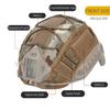 Тактический чехол для шлема с эластичным шнуром для шлема FAST Airsoft Paintball Wargame Gear CS MH PJ BJ Helmets Cover 15 цветов
