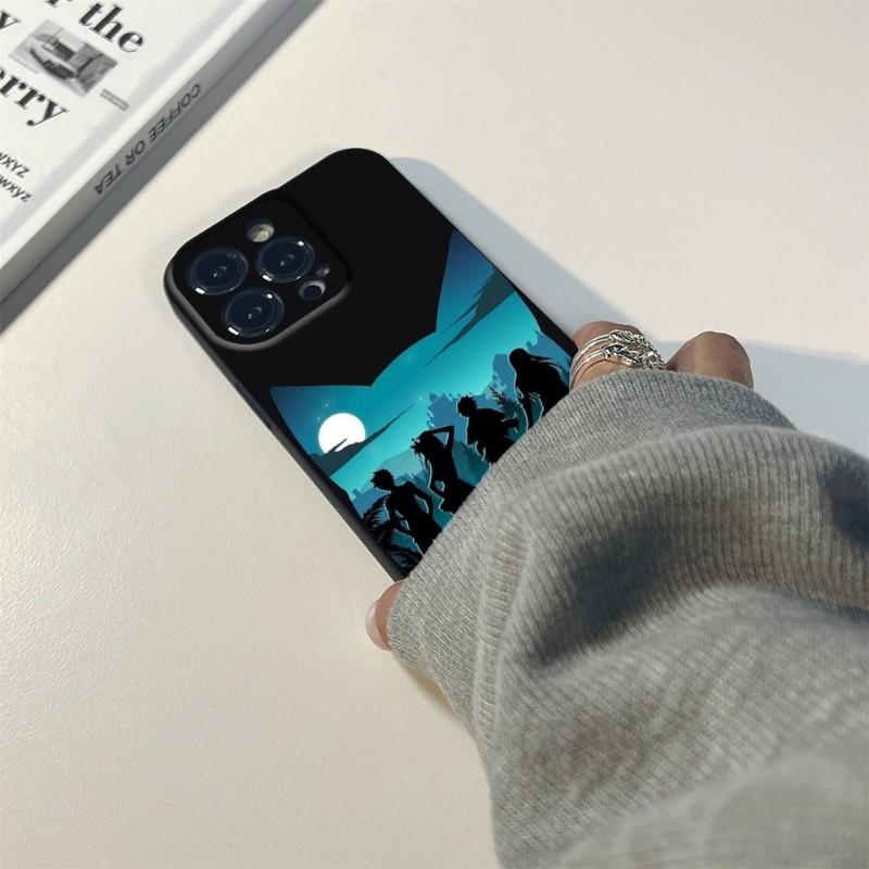 Чехол для телефона «Хвост феи» с японским аниме для IPhone 14 13 11 12 Pro 8 7 Plus X 13 Pro MAX XR XS MINI SE 2020, черные чехлы