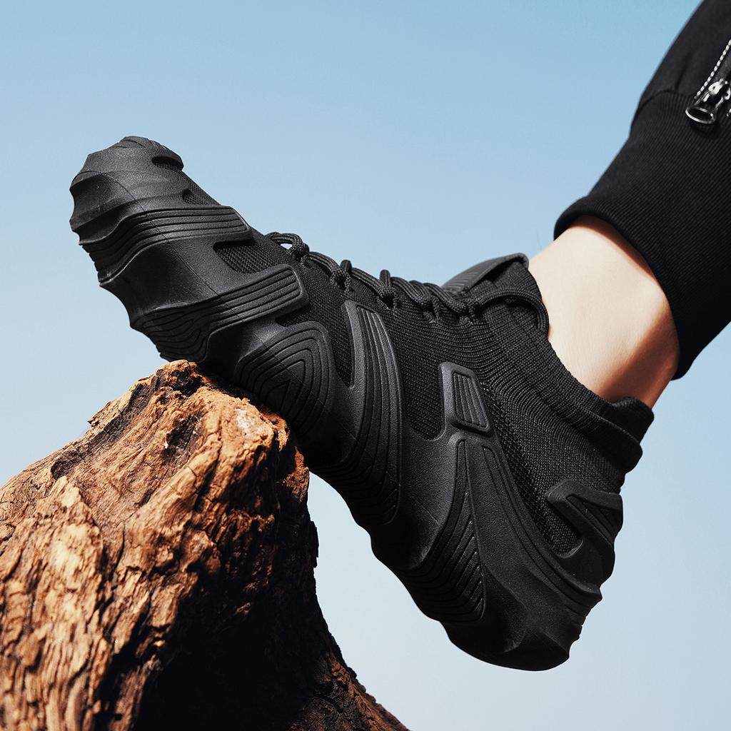 Men's Shoes New Casual Shoes Octopus Flying Woven Shoes Socks Shoes One Pedal Lazy Shoes Platform Fashion Sports Shoes