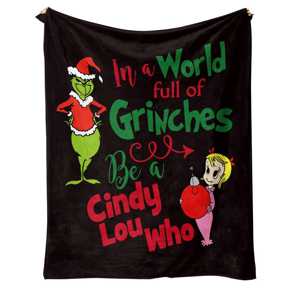 Flannel Blanket Christmas Personalized Blanket Digital Print Blanket