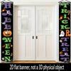 Door Couplet Banner 2pcs Polyester Elegant for Halloween & Wall
