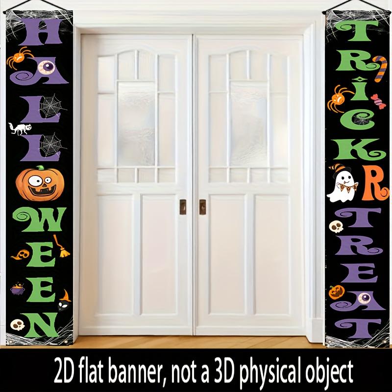 Door Couplet Banner 2pcs Polyester Elegant for Halloween & Wall