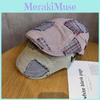 Retro Patchwork Grid Baseball Cap Sunshade Casual Outdoor Girl Supplies Travel