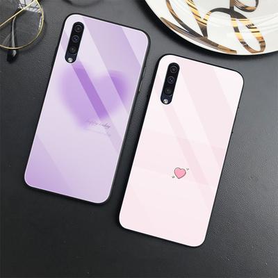 Чехол с сердечком для Samsung Galaxy A52 A71 A72 A70 A73 A53 A13 5g A03 A22 A21s A03 Core A42, роскошный чехол из закаленного стекла Capinha