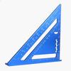 7 Inch Metric Aluminum Alloy Triangle Angle Ruler Squares for Woodworking Protractor Measurement Tool Blue Right Angle Ruler