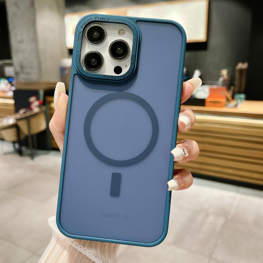 Новый продукт для Apple 16promax Магнитный чехол для телефона для IPhone 15, чувствительный к коже, высококачественный, противоударный, полупрозрачный