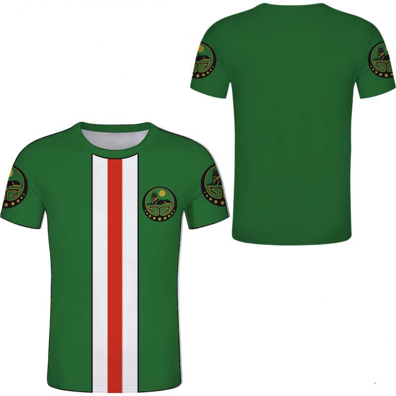 Summer Round Neck 3D Chechen Themed Graphic Print Top Fashionable Casual Short Sleeved Men's T-shirts