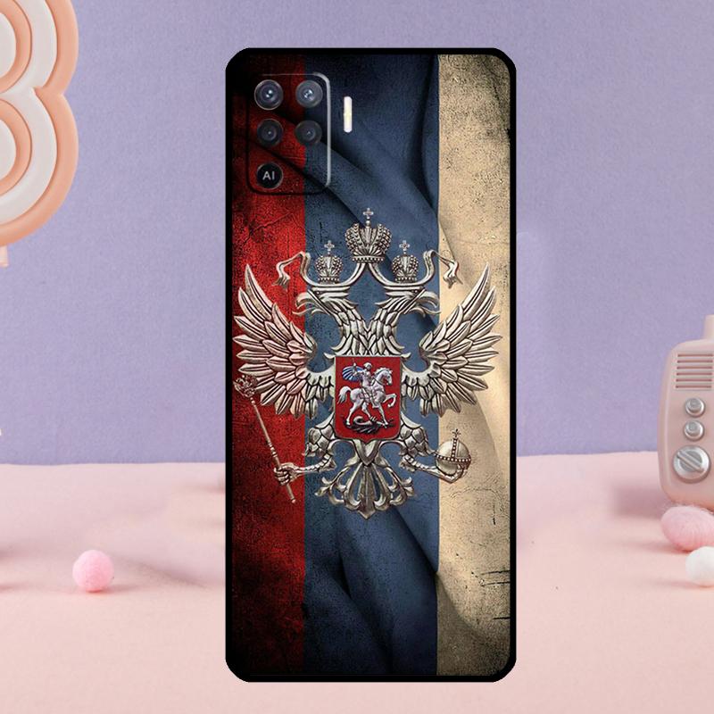 Coat Of Arms Russian CCCP Flag Phone Case For Oppo A38 A18 A58 A78 A98 A79 A40 A60 A80 A16 A76 A96 A15 A74 A94 A54 A77 A17