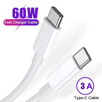 Кабель C-C Type-C, 60 Вт, USB C PD, провод для быстрой зарядки, зарядное устройство для Macbook iPad, Samsung, Xiaomi, Huawei, Honor, кабель USB C, USB C