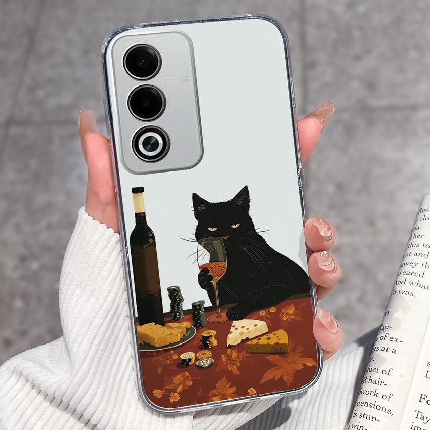 Роскошный противоударный чехол для телефона Oppo A3 A5 A1 Pro A3x AX5 AX5s A7 A8 Ace2 с милыми цветочными узорами, прозрачная защита из ТПУ, задняя крышка для корпуса Oppo