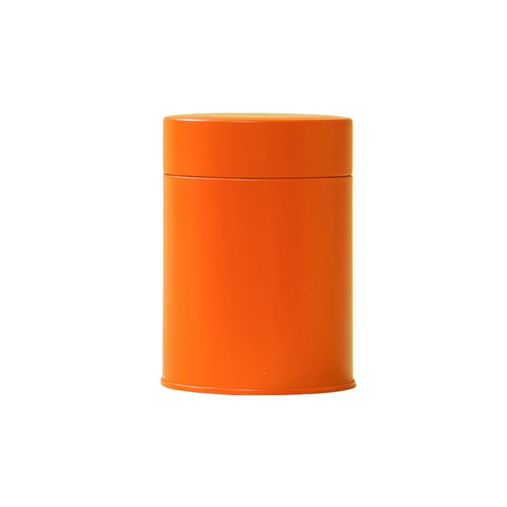 Portable Tinplate Tea Tin Large Capacity Moisture-proof Tea Jar Round Sealed Tea Can for Home&Travel