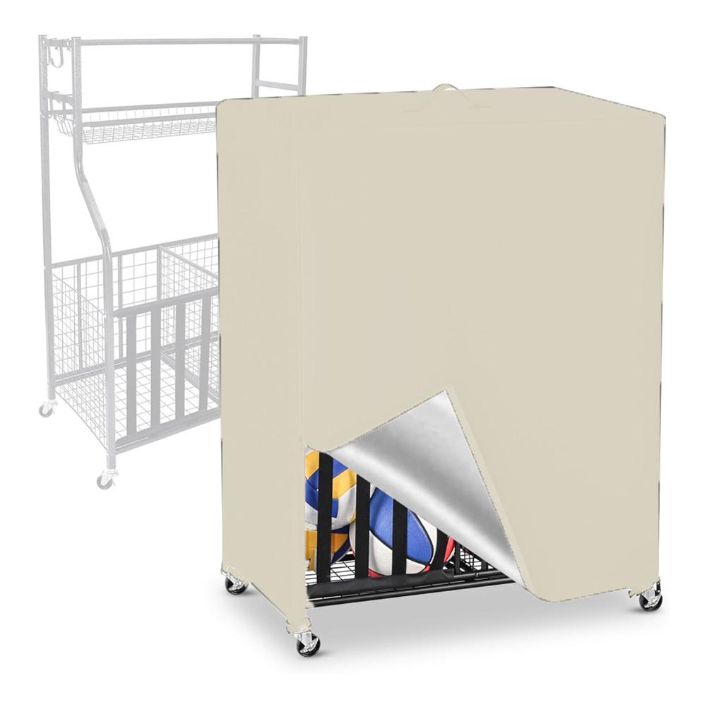 1 шт. Чехол для стойки для баскетбольных мячей 97*46*115см Ткань Оксфорд 420D Чехол-органайзер для спортивного инвентаря для гаража для хранения мячей Чехлы Запчасти