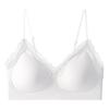 The new U home flat is comfortable, thin shoulder straps, seamless lace cool vest, summer suspenders gather inside the bra cover
