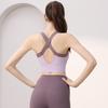Womens 2-Piece Yoga Set Padded Sports Bra High Waist Shorts Quick Dry Gym Workout Outfit
