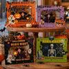 Wooden Picture Holders Halloween Photo Frame, Double Layer Wood Tabletop Holder, Autumn Party Decor Creative Display Stand for Home Holiday Frames