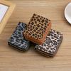 Leopard Print Short Wallet Woman Coin Purse Coin Pouch Double Zipper Card Bag Id Holder Caredit Card Holder Cute Purse