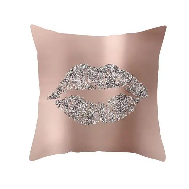 Juste de coussin en polyester avec cils, taie d'oreiller, décoration à la mode, canapé, maison
