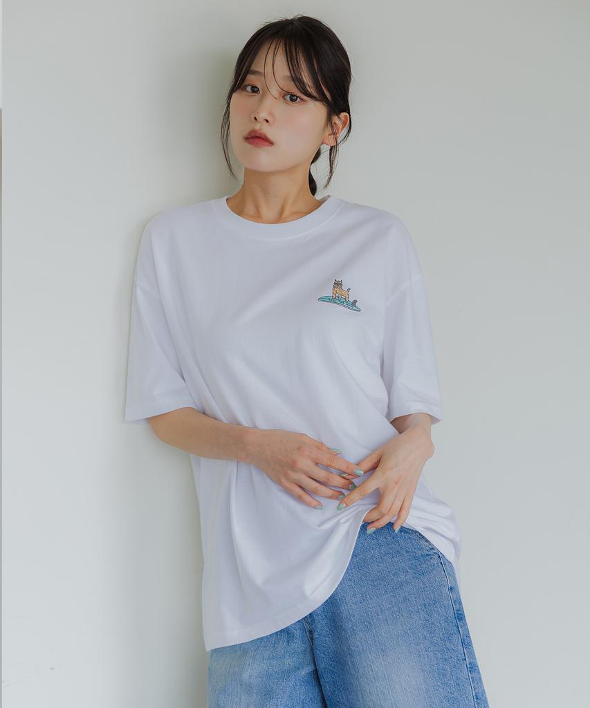 ALVINCLO Surf Buddy Oversized Short Sleeve Tee Ast4814 (3 Colors)