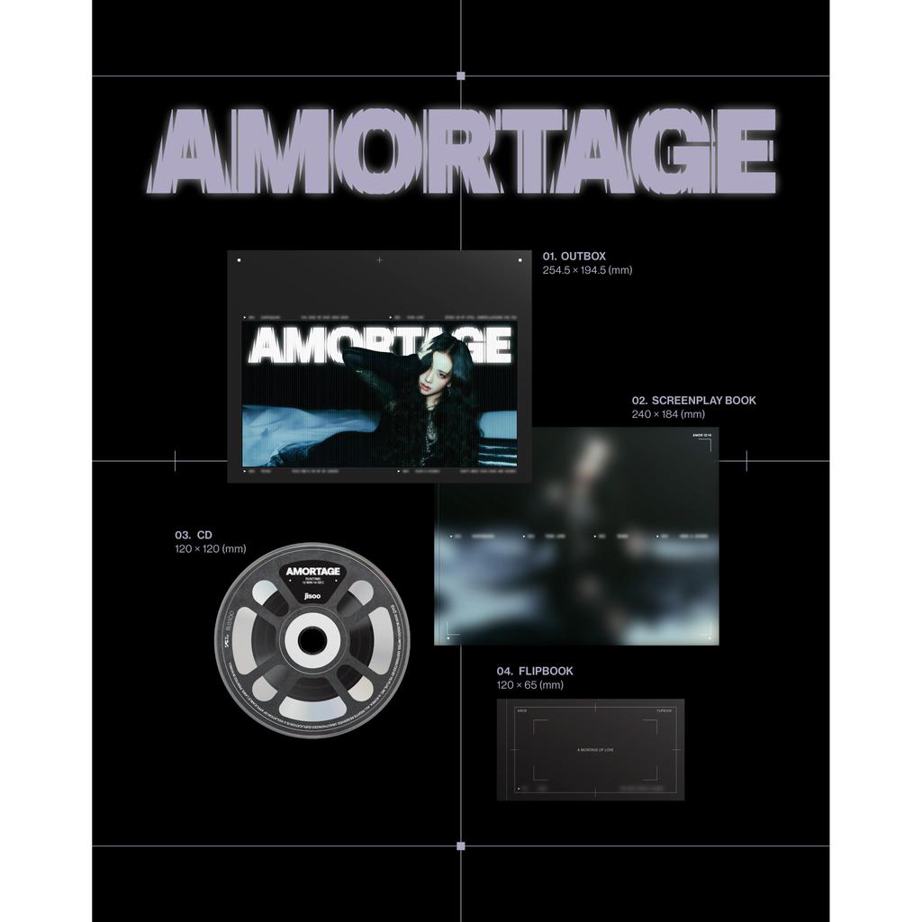 Мини-альбом JISOO [AMORTAGE] PURPLE Ver / BLACK Ver (ЭКСКЛЮЗИВНОЕ ИЗДАНИЕ Вер) (Онлайн-преимущество)