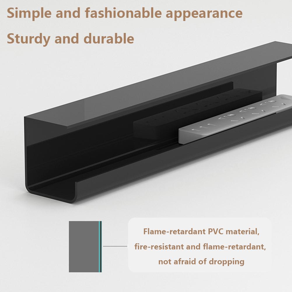 Лотки для прокладки кабелей под столом, самоклеящийся органайзер для шнуров, огнестойкая стойка для хранения кабелей для сетевого фильтра, адаптера