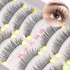 10 Pair Beauty Thick Natural False Eyelashes Makeup Tool Fake Lash Black