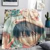 1PC Summer Hikaru Died Print Flannel Blanket, High quality Comfortable for All Seasons, Home Decor, Warmth and Comfort, Perfect for Christmas Gifts203