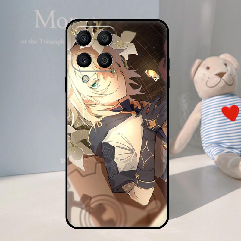 Чехол Albedo Genshin Impact для Samsung Galaxy M53 M13 M33 M12 M32 M52 M11 M21 M31 M35 M55 M15 M14 M34 M54 M06 M16