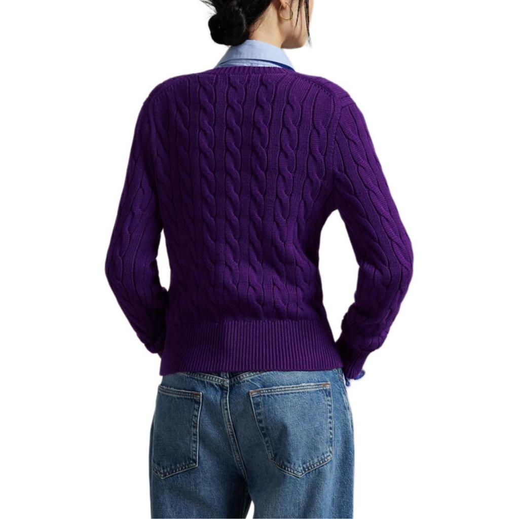 Кардиган свитер женский Polo Ralph Lauren Slim Fit с круглым вырезом и длинными рукавами WMPOSWENDW20454-500