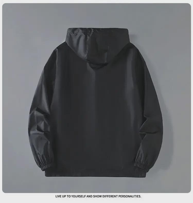 Мужская летняя солнцезащитная одежда: Ультратонкая, прохладная, дышащая куртка с капюшоном и защитой от ультрафиолета