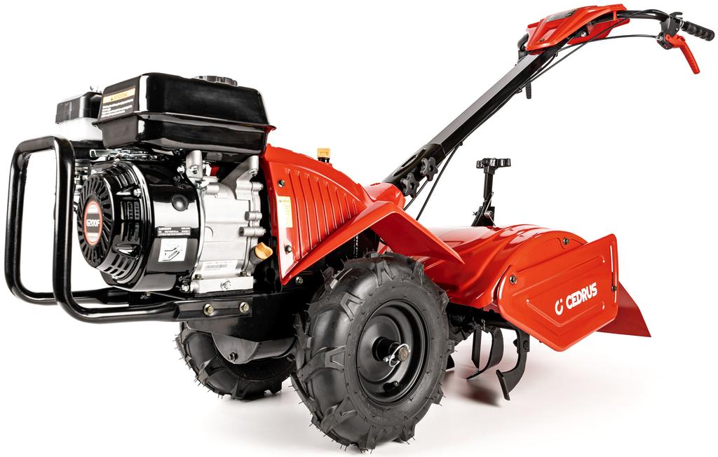 Cedrus Glx-Gt65-2L Self-Propelled Petrol Tiller With Cultivator Drive 6.5Km / 50 Cm Loncin G200F Engine - 