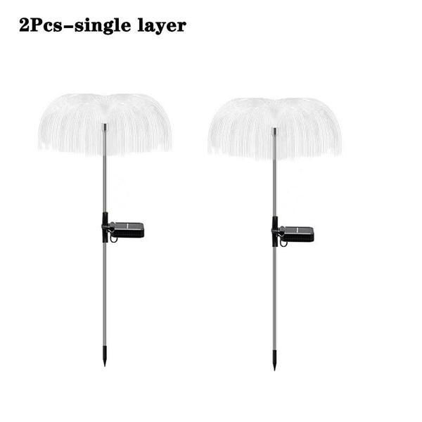 Солнечные светодиодные фонари в виде медуз, уличный садовый декор, светильник для газона, 7 смен цвета, водонепроницаемый патио, двор, декор для дорожки, солнечные цветы, лампа