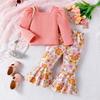 Kids Casual Long-Sleeve Set, Comfortable Daily Wear Outfits