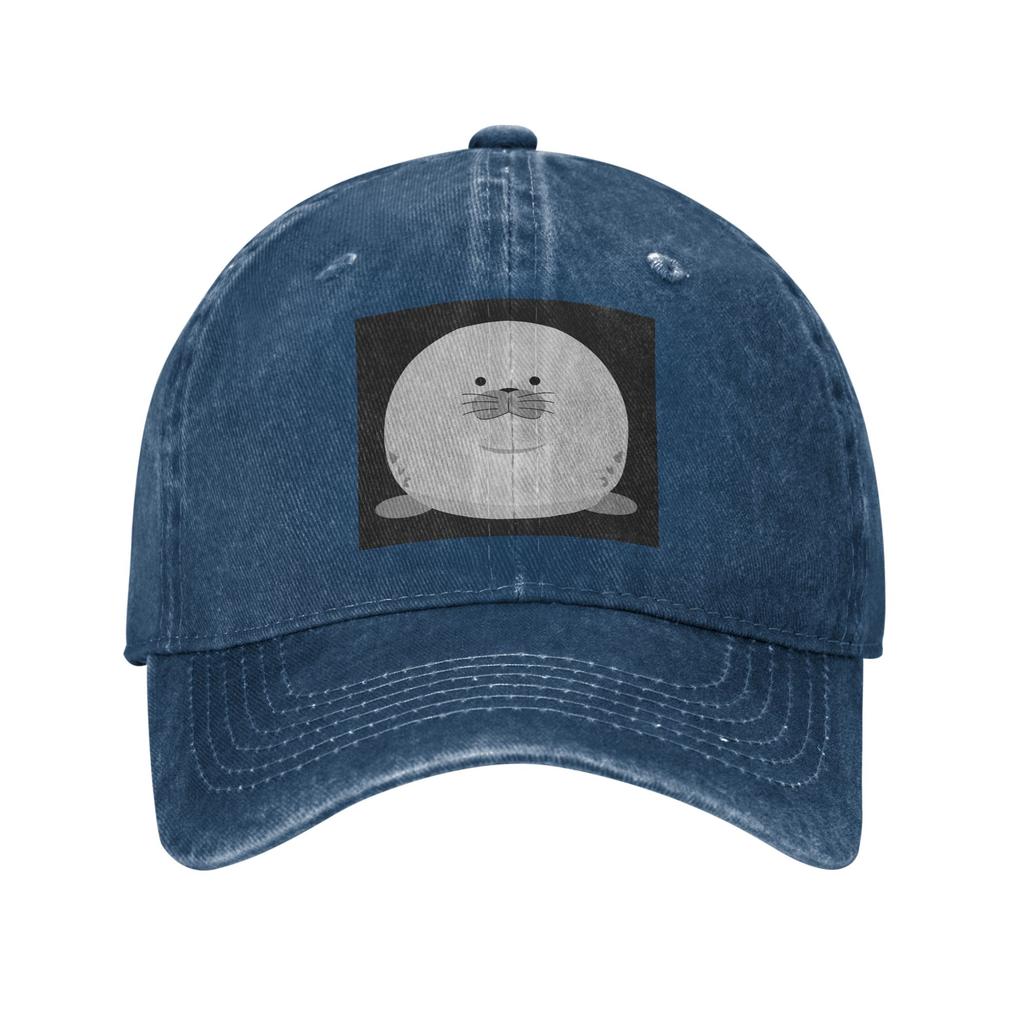 Cute Chonky Seal Denim Cap Casual Baseball Caps Adjustable Hat Summer Unisex Baseball Hats