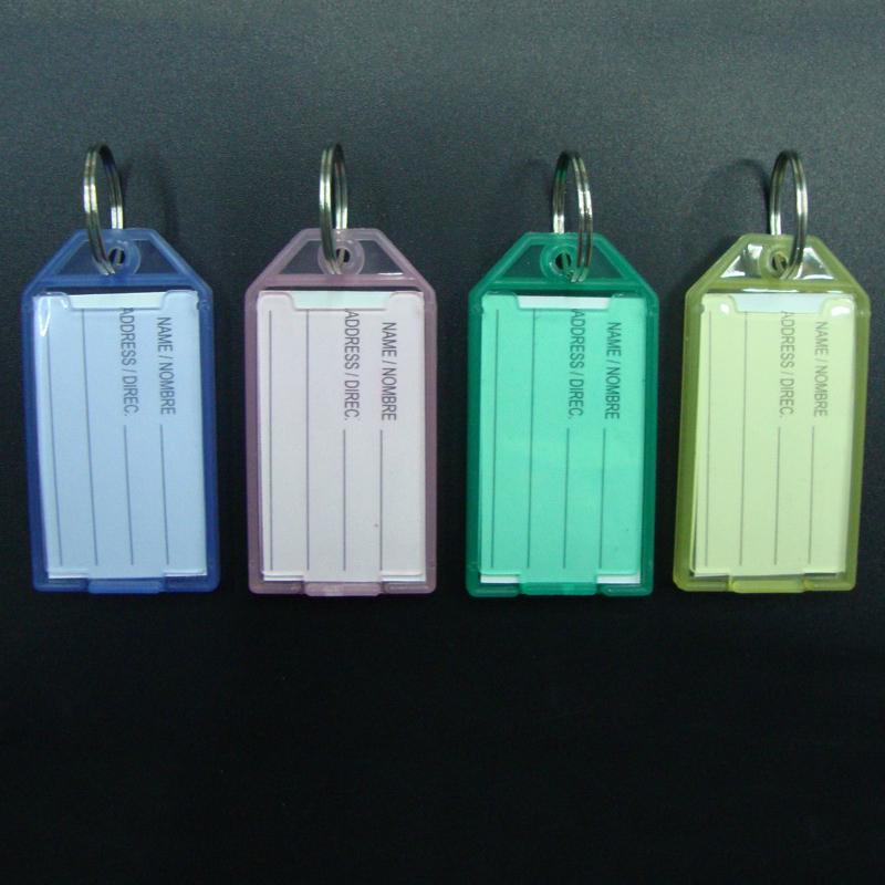 Baggage Tag Renovate Women Men Plastic Office Key Chain Candy Color Classification Hotel 1PC/5PCS Marking Number Jewelry Accessory