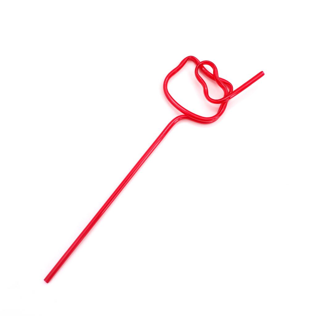 2 шт соломинка с мультяшной кошачьей головой