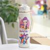 K-POP Девушка-охотница на демонов Милая соломенная бутылка для воды, средний размер, Спортивная крышка-поильник с ручкой для студентов.