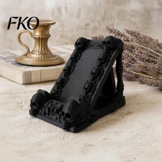 Universal Phone Stand 3D Printed Skeleton Mobile Holder, Stand, Decorative for Large Screens Support, Creative Skulls Holder All Models Energy Shape