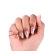 NAILWIND Миндальные накладные ногти Средние, Хром-нюд, Короткие, Мягкий гель, Зеркальные дизайны, Глянцевые омбре-ногти с клеем для ногтей, Полупрозрачный, Многоразовый клей