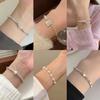 Korean Fashion Pearl & Silver Bracelet: Elegant Design for Women, Perfect for Girlfriends & Best Friends