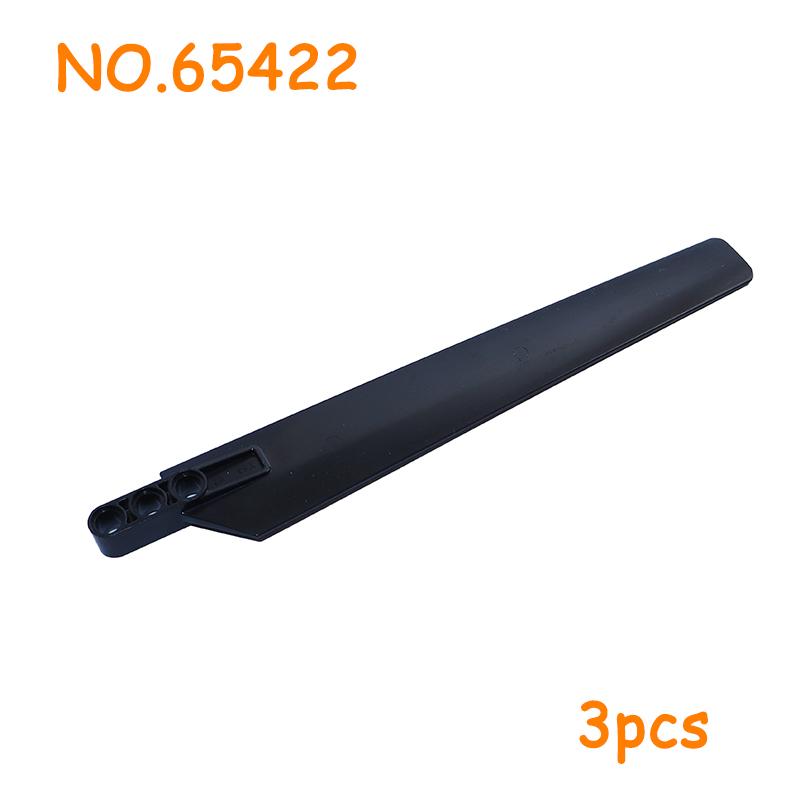 MOC Rotor Blade Large Straight with 3L Brick Fan Blades Propeller 3 Blade Windmill Technical Parts Two Hole Building Blocks