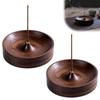 Стильный набор из 2 предметов для сжигания благовоний, деревянная подставка для благовоний, непроливайка, маленький, в японском стиле, расслабляющий, йога, медитация, очищение, благовония